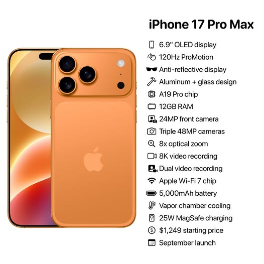 iPhone 17 Pro Max 256 GB